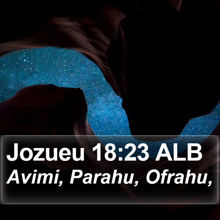 Jozueu 18:23 ALB Bible Study