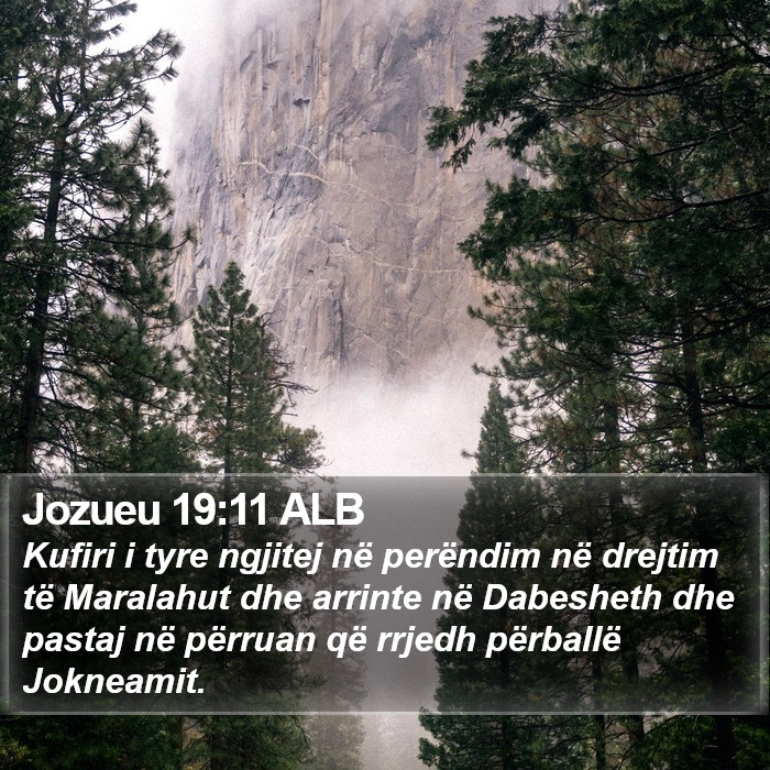 Jozueu 19:11 ALB Bible Study