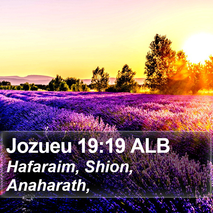 Jozueu 19:19 ALB Bible Study