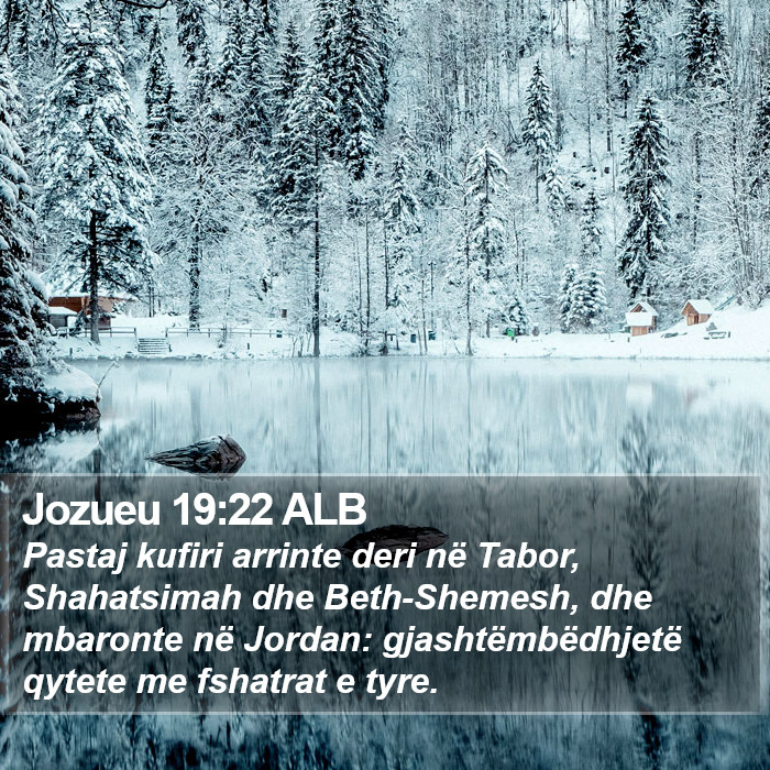 Jozueu 19:22 ALB Bible Study