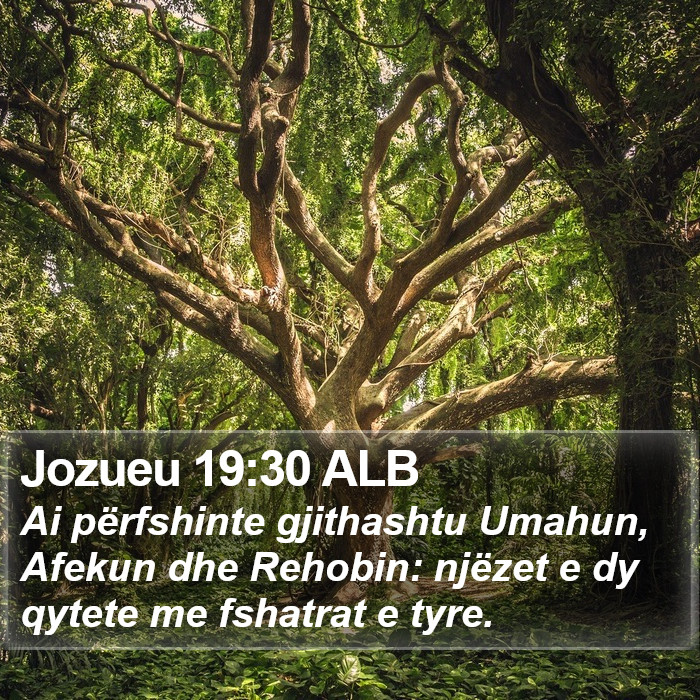 Jozueu 19:30 ALB Bible Study