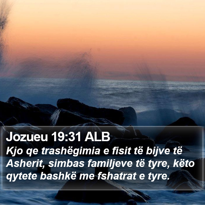 Jozueu 19:31 ALB Bible Study