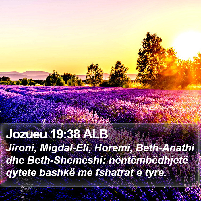 Jozueu 19:38 ALB Bible Study