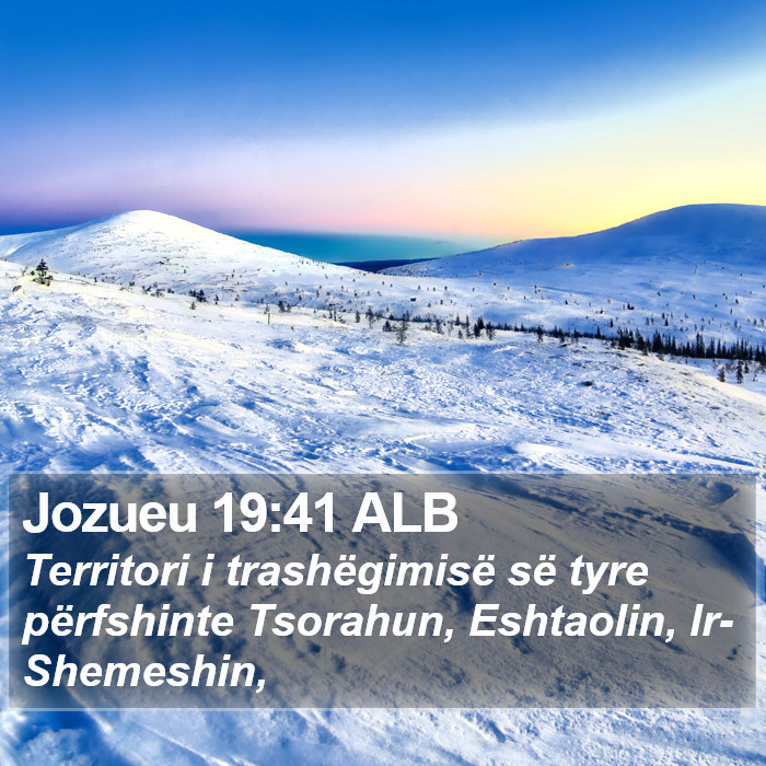 Jozueu 19:41 ALB Bible Study