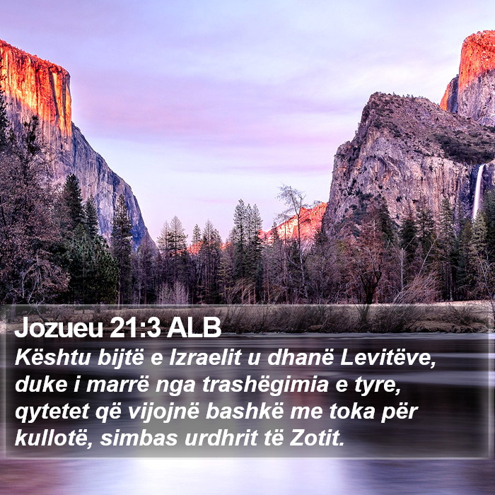 Jozueu 21:3 ALB Bible Study