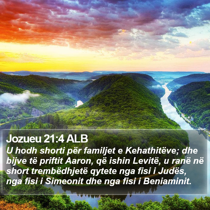 Jozueu 21:4 ALB Bible Study