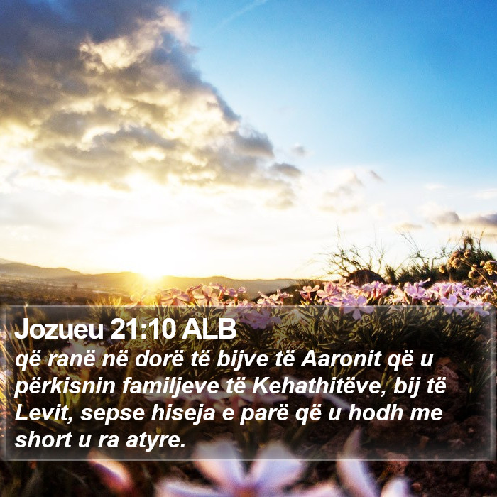 Jozueu 21:10 ALB Bible Study