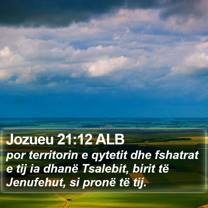 Jozueu 21:12 ALB Bible Study