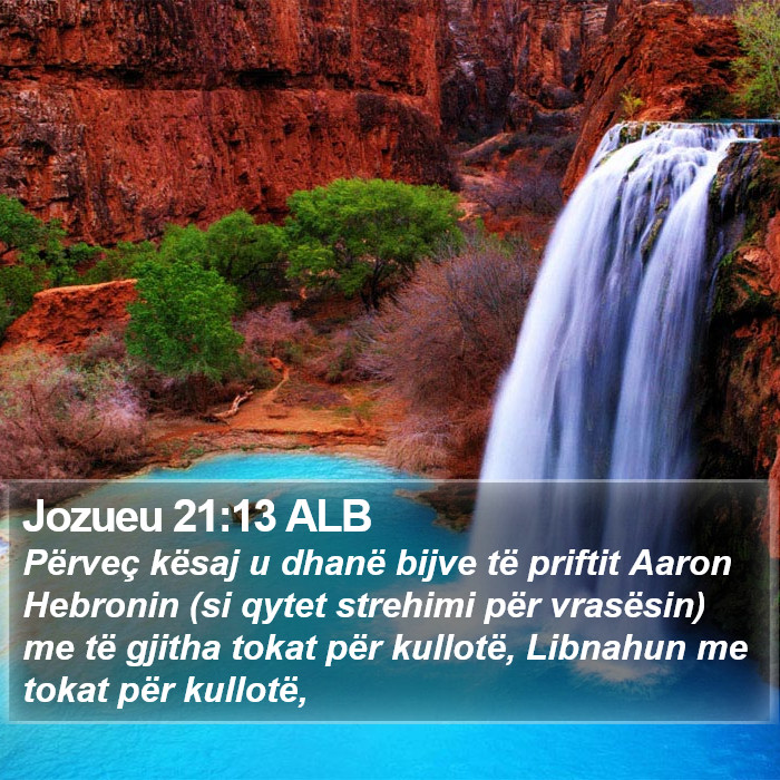 Jozueu 21:13 ALB Bible Study