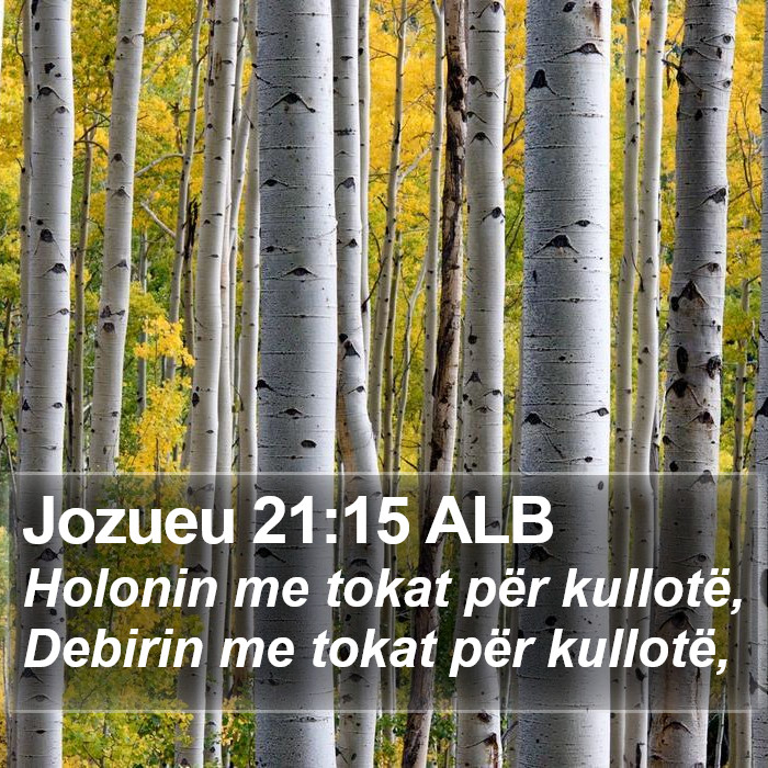 Jozueu 21:15 ALB Bible Study