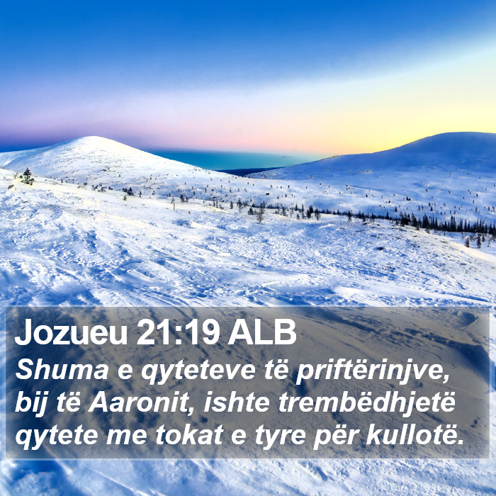 Jozueu 21:19 ALB Bible Study