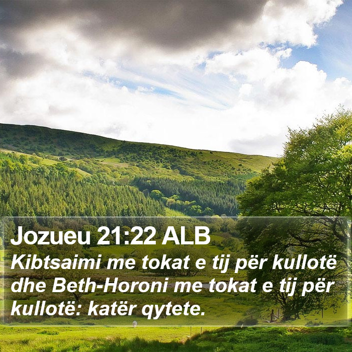 Jozueu 21:22 ALB Bible Study