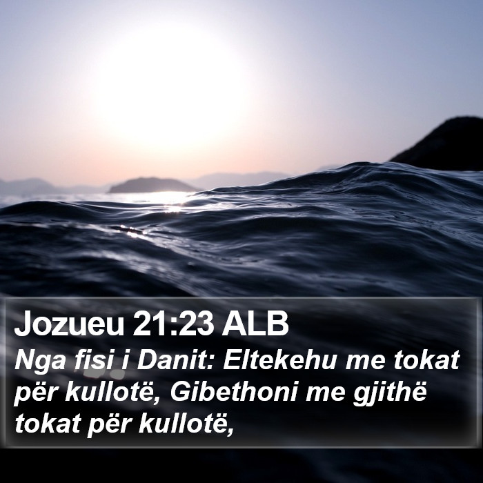 Jozueu 21:23 ALB Bible Study