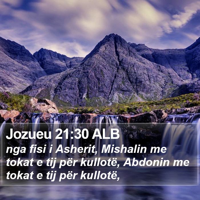 Jozueu 21:30 ALB Bible Study