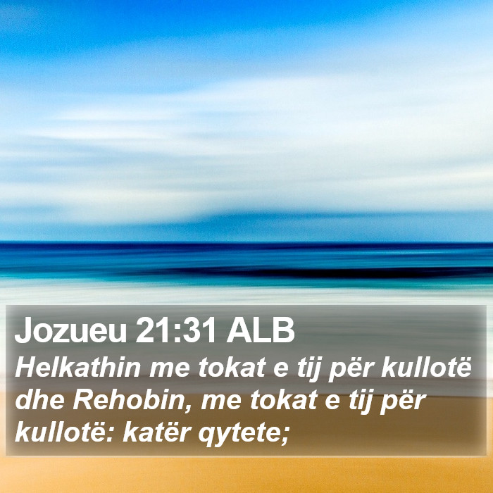 Jozueu 21:31 ALB Bible Study