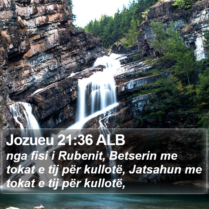 Jozueu 21:36 ALB Bible Study