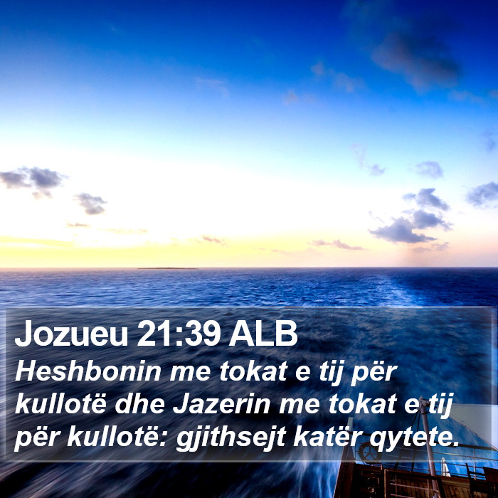 Jozueu 21:39 ALB Bible Study