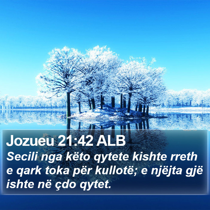 Jozueu 21:42 ALB Bible Study