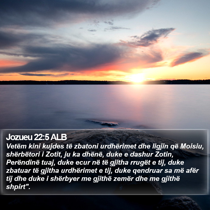 Jozueu 22:5 ALB Bible Study