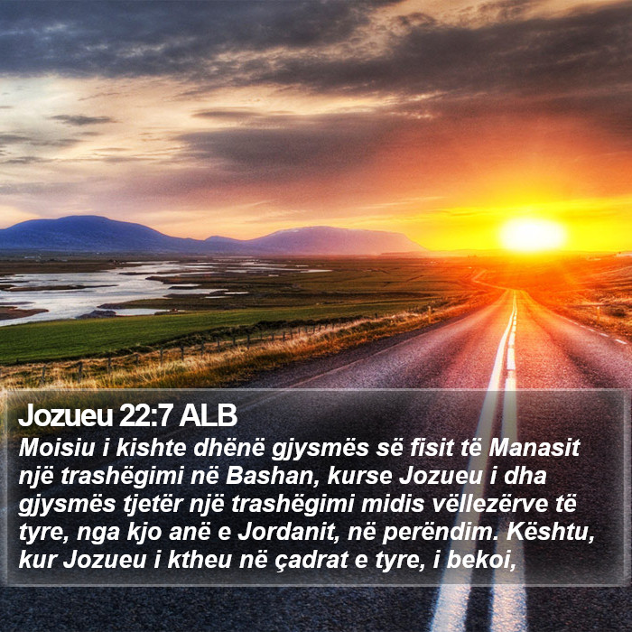 Jozueu 22:7 ALB Bible Study