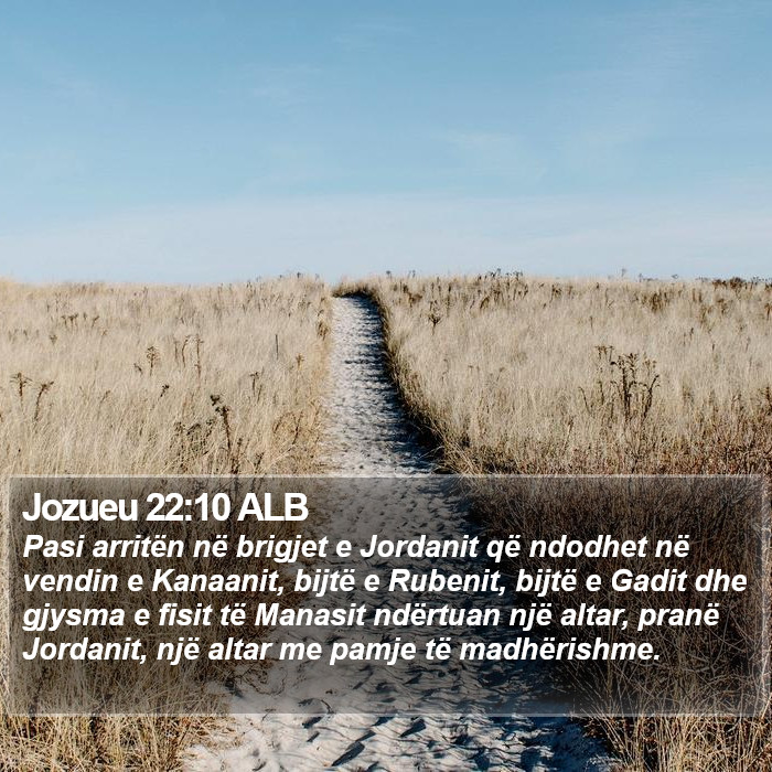 Jozueu 22:10 ALB Bible Study