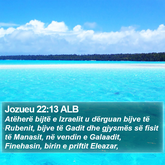 Jozueu 22:13 ALB Bible Study