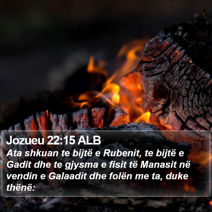 Jozueu 22:15 ALB Bible Study