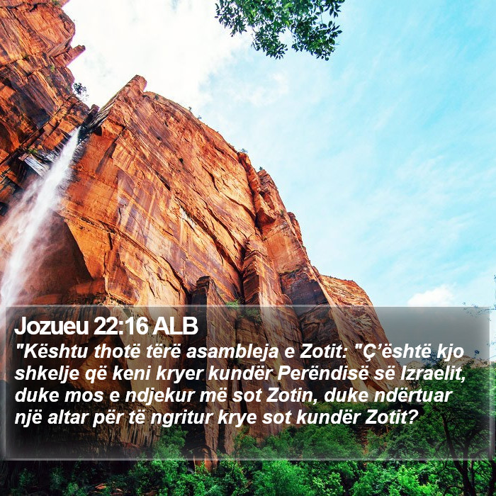 Jozueu 22:16 ALB Bible Study