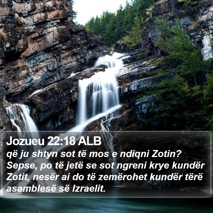 Jozueu 22:18 ALB Bible Study