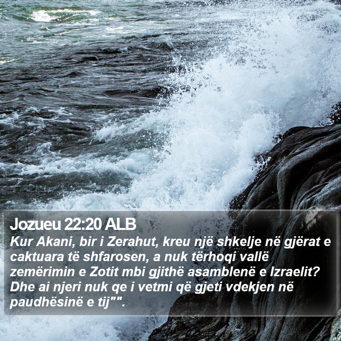 Jozueu 22:20 ALB Bible Study