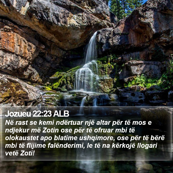 Jozueu 22:23 ALB Bible Study