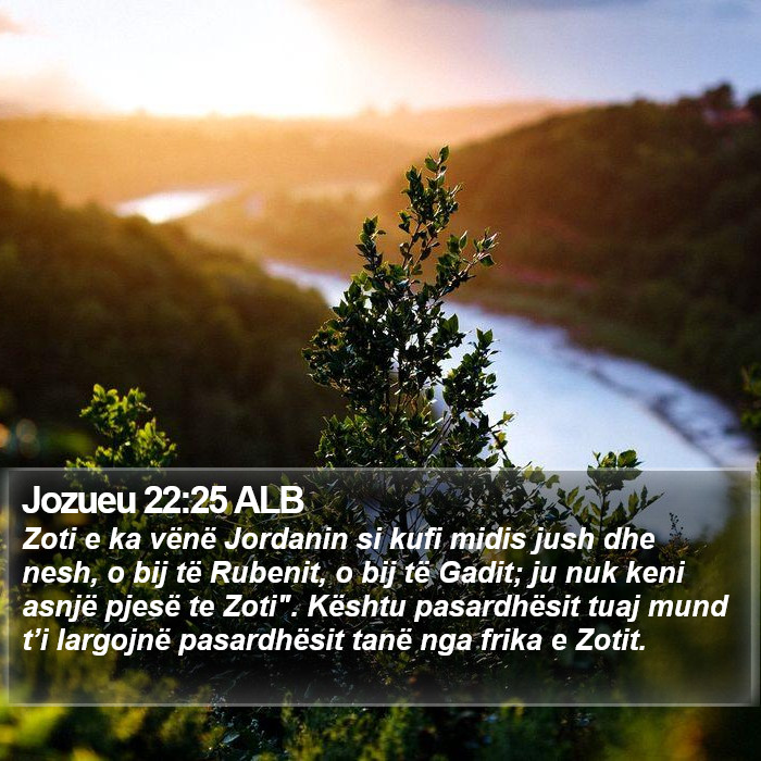 Jozueu 22:25 ALB Bible Study