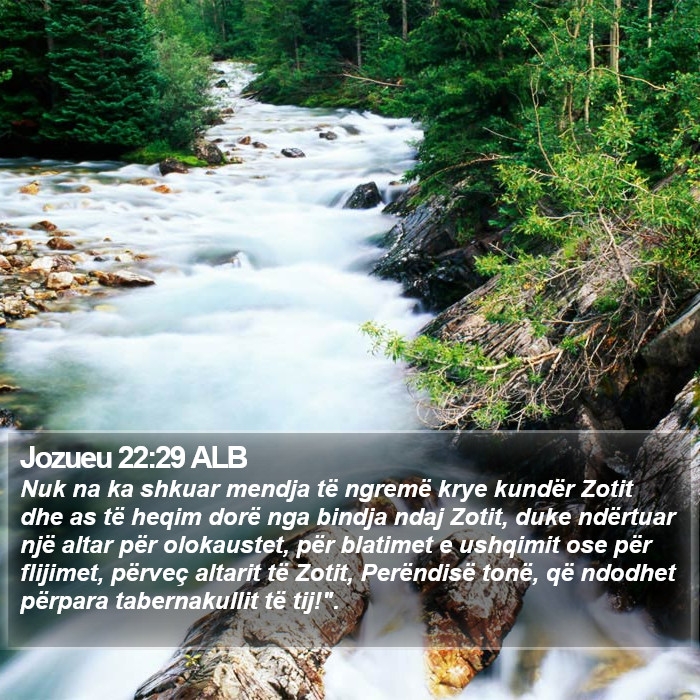 Jozueu 22:29 ALB Bible Study