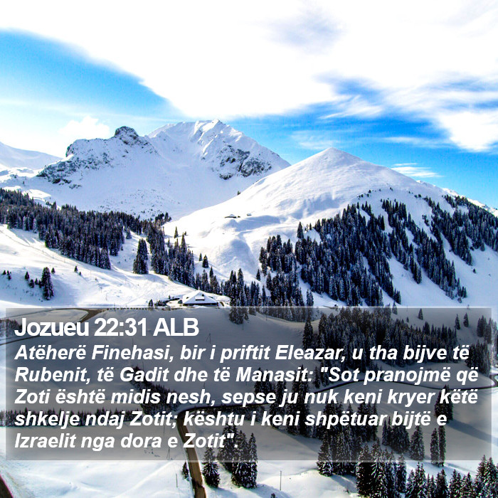 Jozueu 22:31 ALB Bible Study