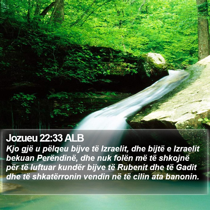Jozueu 22:33 ALB Bible Study