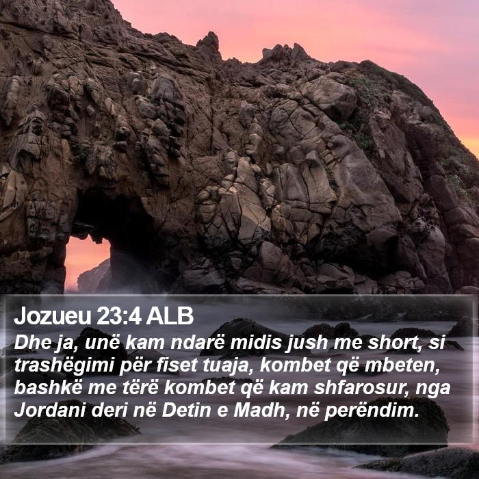 Jozueu 23:4 ALB Bible Study