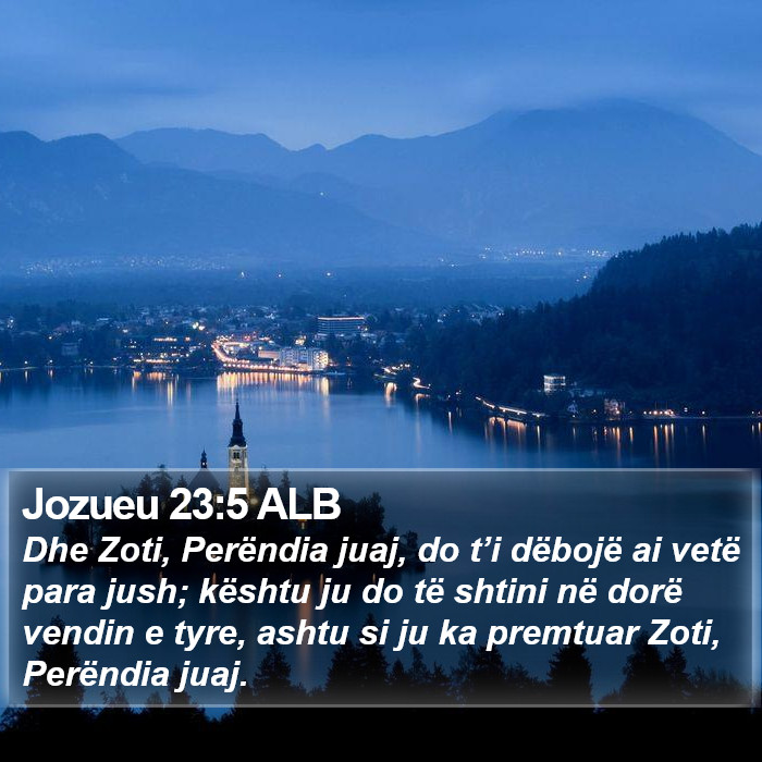 Jozueu 23:5 ALB Bible Study