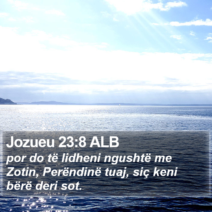 Jozueu 23:8 ALB Bible Study