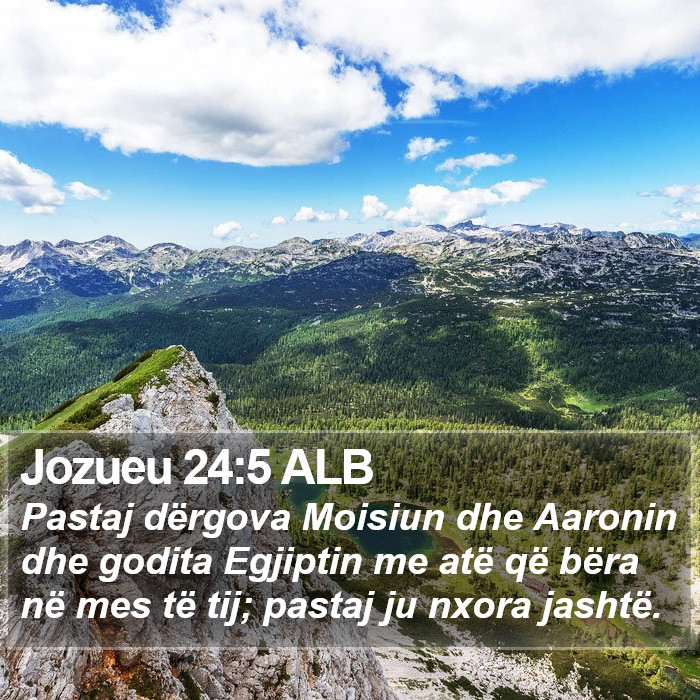 Jozueu 24:5 ALB Bible Study