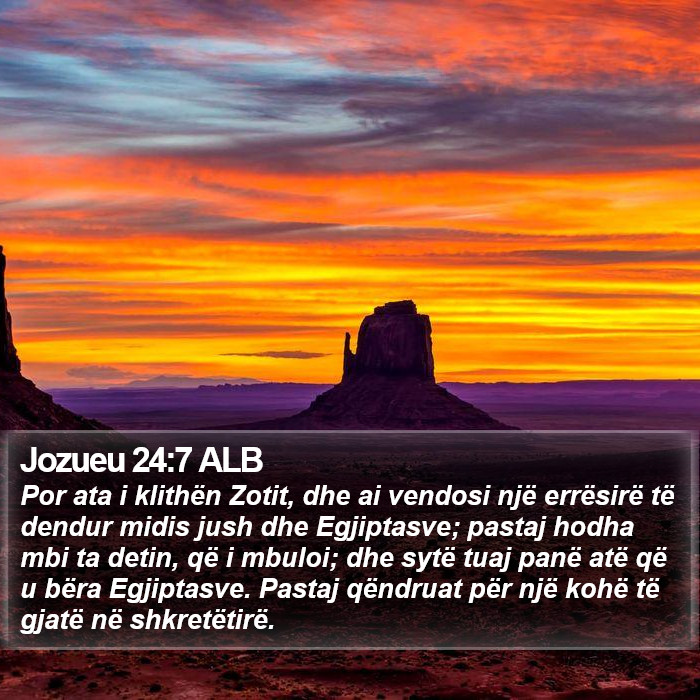 Jozueu 24:7 ALB Bible Study