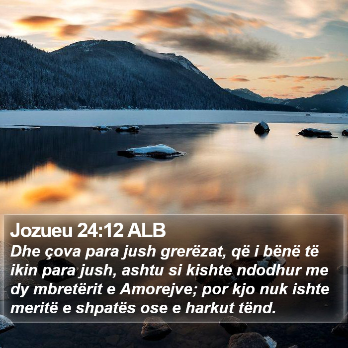 Jozueu 24:12 ALB Bible Study