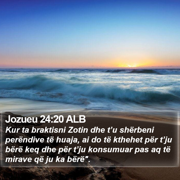 Jozueu 24:20 ALB Bible Study