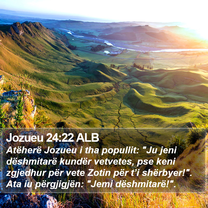 Jozueu 24:22 ALB Bible Study