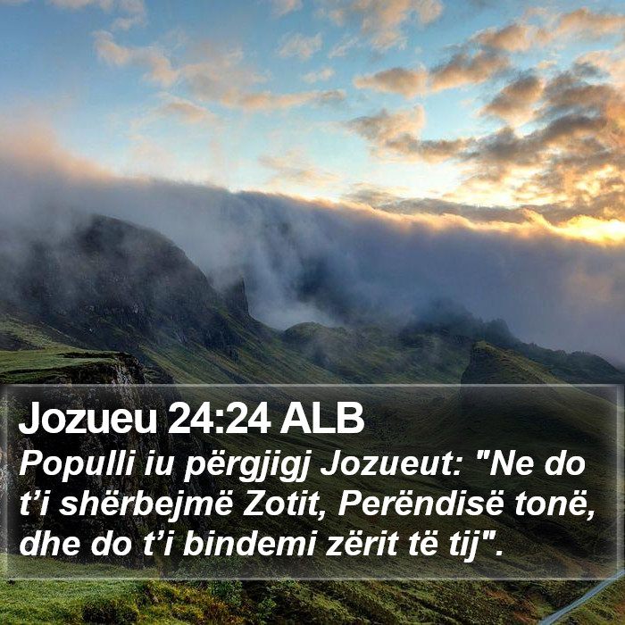 Jozueu 24:24 ALB Bible Study