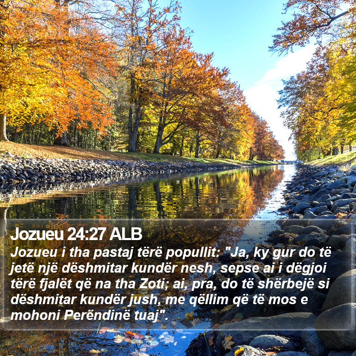 Jozueu 24:27 ALB Bible Study