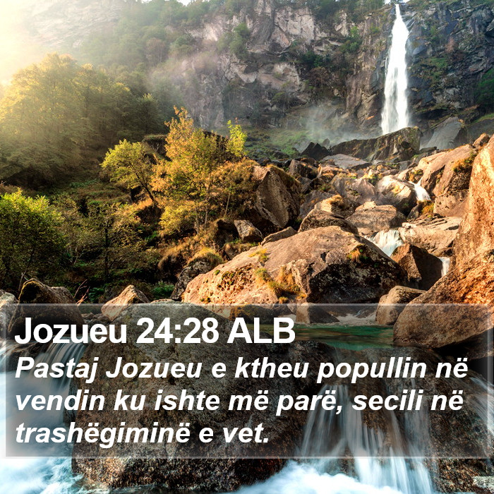 Jozueu 24:28 ALB Bible Study