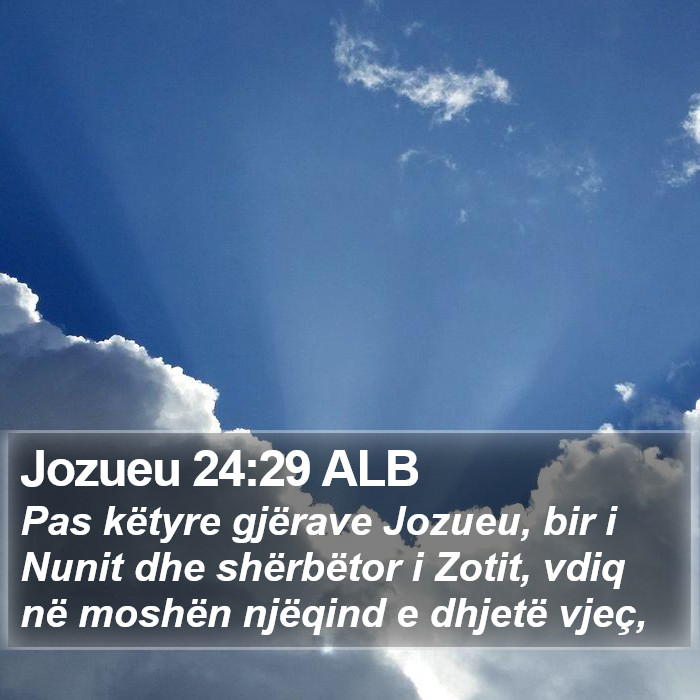 Jozueu 24:29 ALB Bible Study