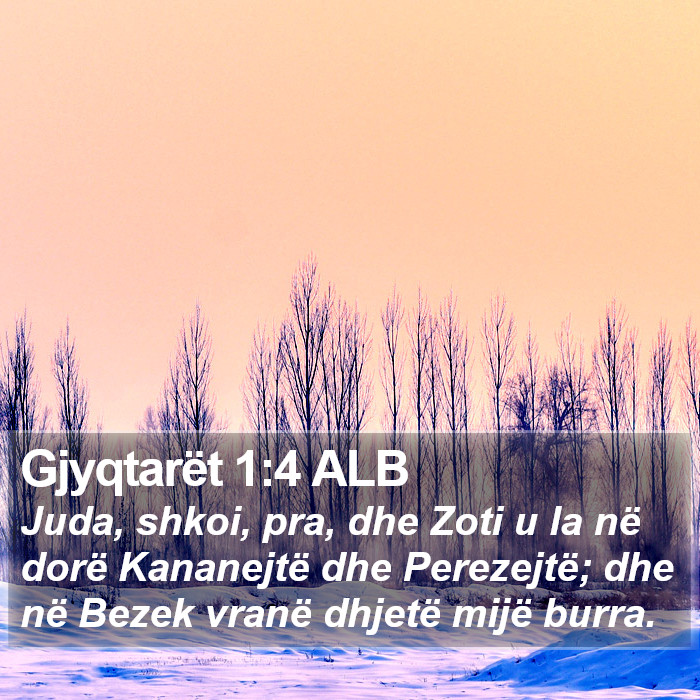 Gjyqtarët 1:4 ALB Bible Study