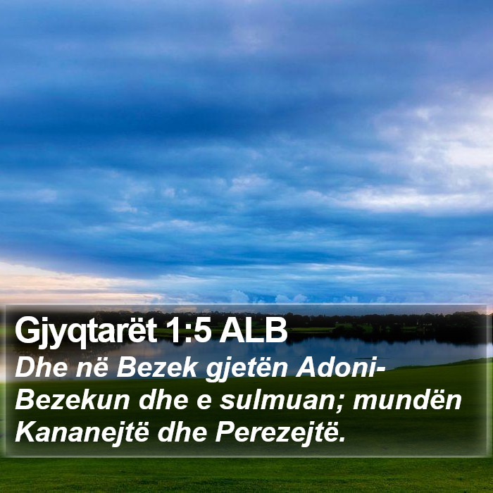 Gjyqtarët 1:5 ALB Bible Study