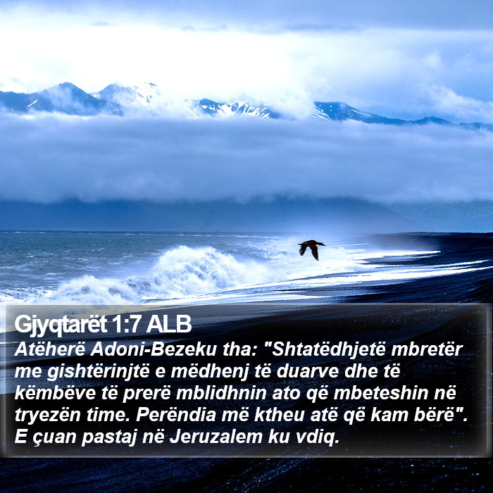 Gjyqtarët 1:7 ALB Bible Study